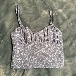 Blue floral Princess Polly top